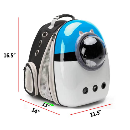 Back Expandable Cat Carrier Backpack, Backpack for Cats Kitten Small Puppy, Airline Approved Cat Bubble Backpack, Space Capsule Astronaut Carrier