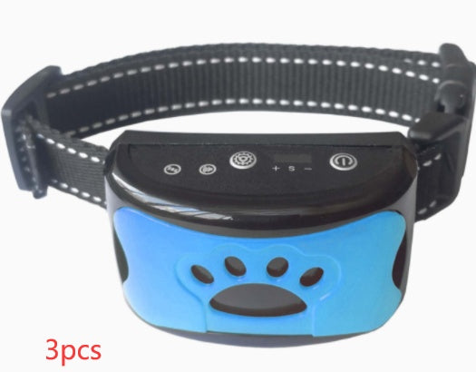 Weather-resistant anti-bark collar with multiple sensitivity levels for safe training