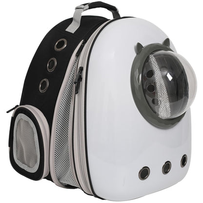 Back Expandable Cat Carrier Backpack, Backpack for Cats Kitten Small Puppy, Airline Approved Cat Bubble Backpack, Space Capsule Astronaut Carrier