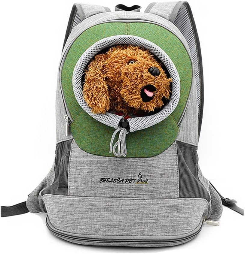 Pet Carrier, Breathable Double Shoulder Dog Pet Puppy Bags Backpack Knapsack Rucksack Cat Carrier Packsack Travelling Pet Holder Bag