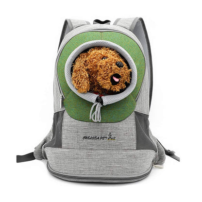 Pet Carrier, Breathable Double Shoulder Dog Pet Puppy Bags Backpack Knapsack Rucksack Cat Carrier Packsack Travelling Pet Holder Bag