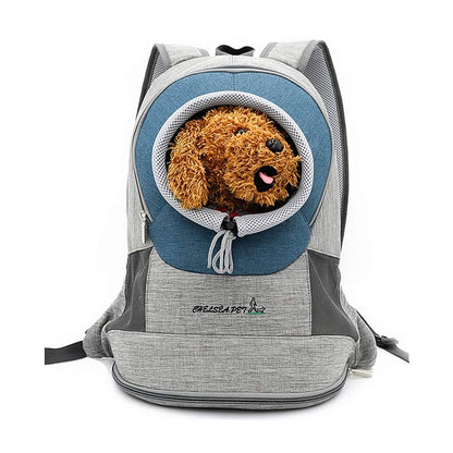 Pet Carrier, Breathable Double Shoulder Dog Pet Puppy Bags Backpack Knapsack Rucksack Cat Carrier Packsack Travelling Pet Holder Bag