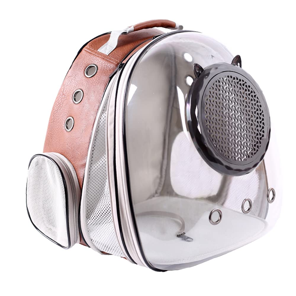 Back Expandable Cat Carrier Backpack, Backpack for Cats Kitten Small Puppy, Airline Approved Cat Bubble Backpack, Space Capsule Astronaut Carrier