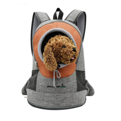 Pet Carrier, Breathable Double Shoulder Dog Pet Puppy Bags Backpack Knapsack Rucksack Cat Carrier Packsack Travelling Pet Holder Bag