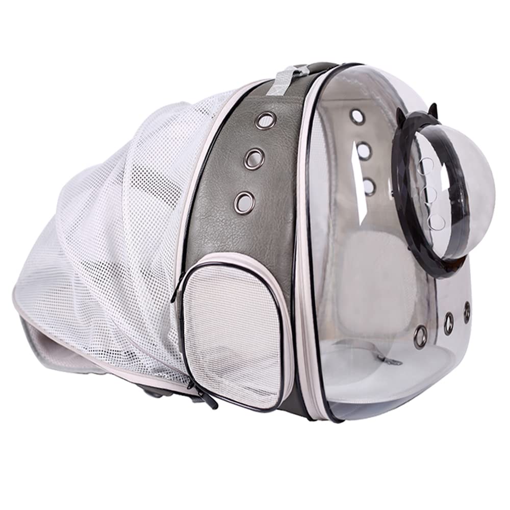 Back Expandable Cat Carrier Backpack, Backpack for Cats Kitten Small Puppy, Airline Approved Cat Bubble Backpack, Space Capsule Astronaut Carrier