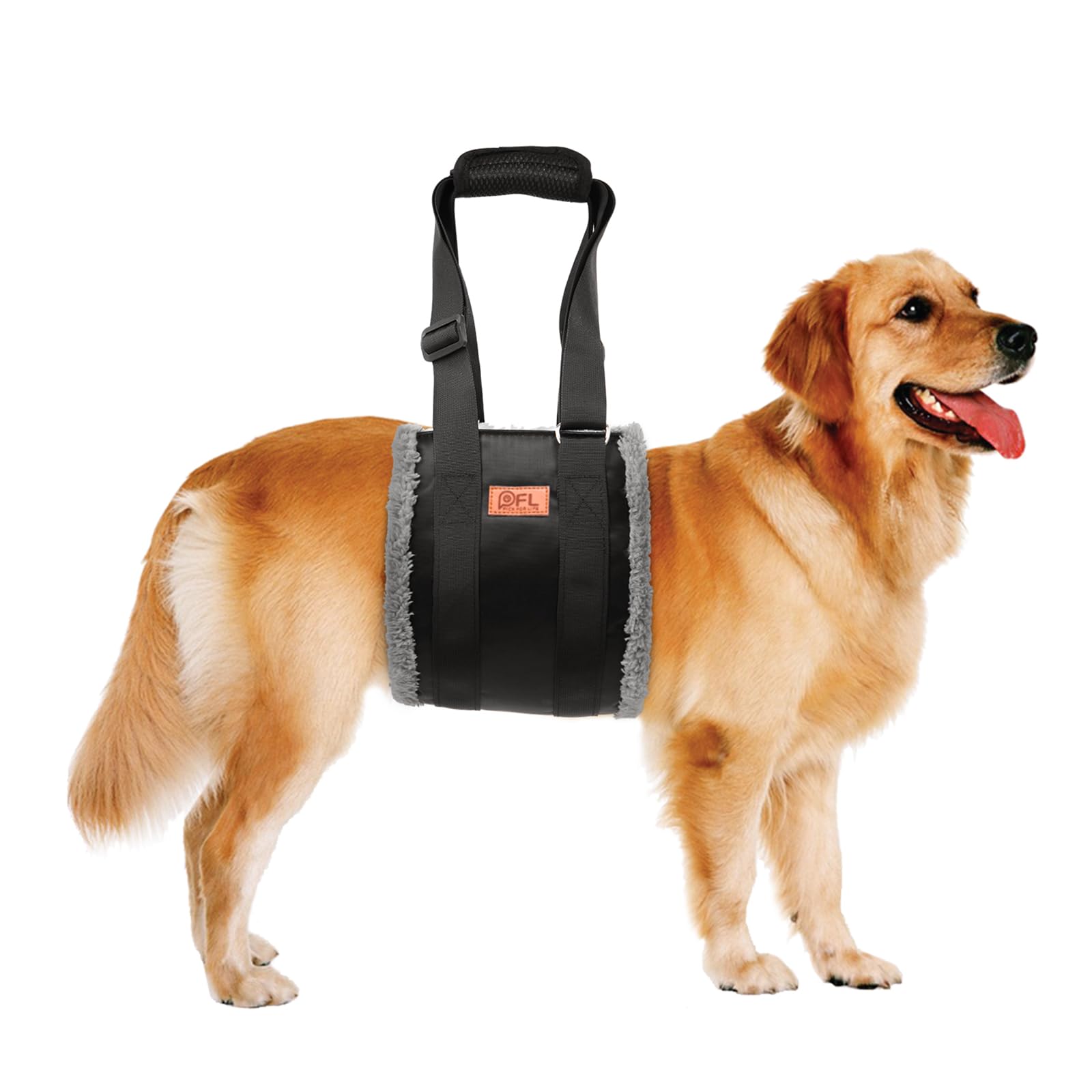 Adjustable Dog Lift Harness Dog Sling for Large Dogs Hind Leg Support Soft Lift Support and Rehab Harness for Weak Rear Legs, Helps Senior, Injured, Disabled and After ACL Surgery Dogs Large LukkyDeals
