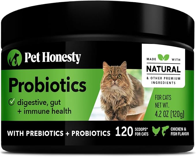 Pet Honesty Cat Hairball Support Chews, Cat Vitamins & Supplements & Hairball Medicine