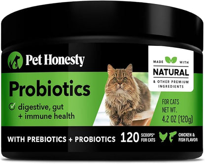 Pet Honesty Cat Hairball Support Chews, Cat Vitamins & Supplements & Hairball Medicine