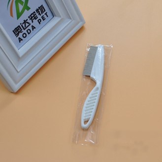 Fine tooth stainless steel needle flea comb