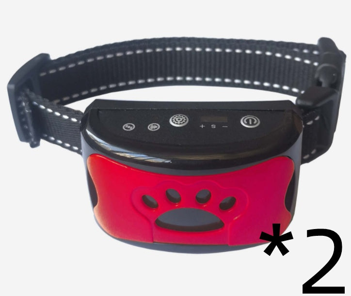 Weather-resistant anti-bark collar with multiple sensitivity levels for safe training