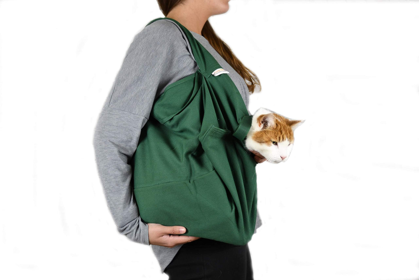 Cozy Comfort Carrier - Large Lavender Cat Carrier Soft, Cat Restraint Bag and Cat Sling Carrier for Grooming, Vet Visits, Medication Administration, Dental Care, and Nail Trimming