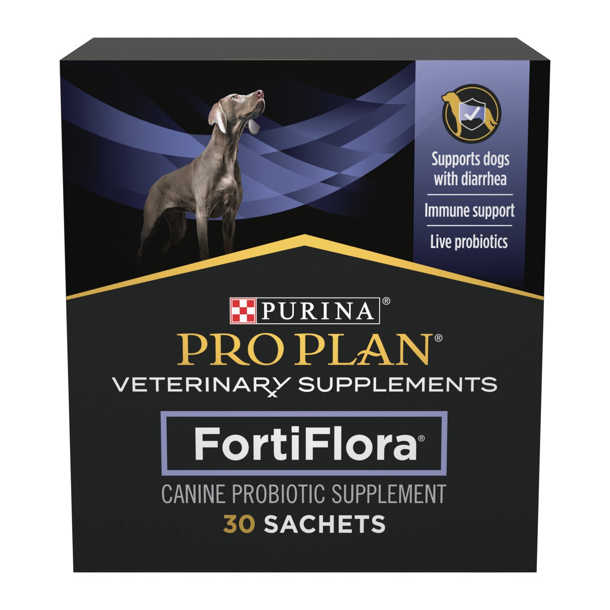 Purina Pro Plan Veterinary Supplements FortiFlora Dog Probiotic Supplement, Canine Nutritional Supplement - 30 Ct. Box