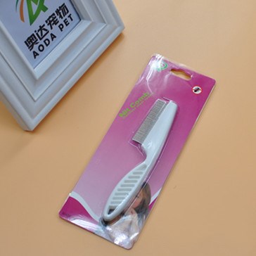 Fine tooth stainless steel needle flea comb