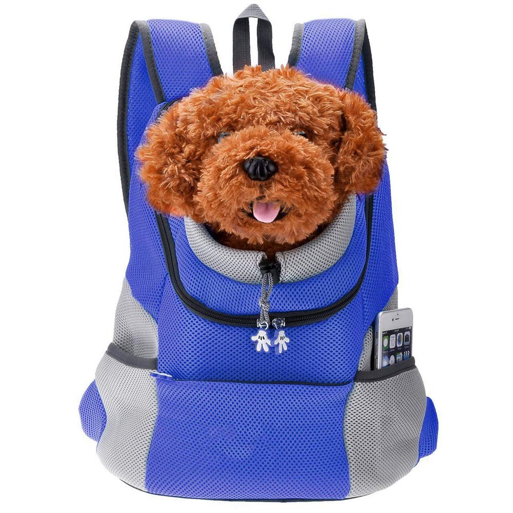 Pet Carrier, Breathable Double Shoulder Dog Pet Puppy Bags Backpack Knapsack Rucksack Cat Carrier Packsack Travelling Pet Holder Bag