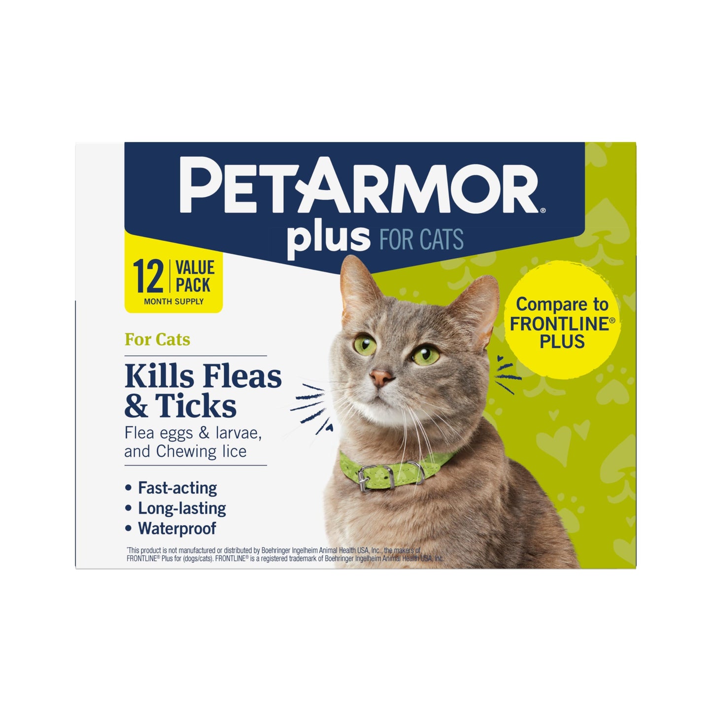 PetArmor Plus Flea and Tick Prevention for Dogs, Dog Flea and Tick Treatment, 3 Doses, Waterproof Topical, Fast Acting, Small Dogs (5-22 lbs)