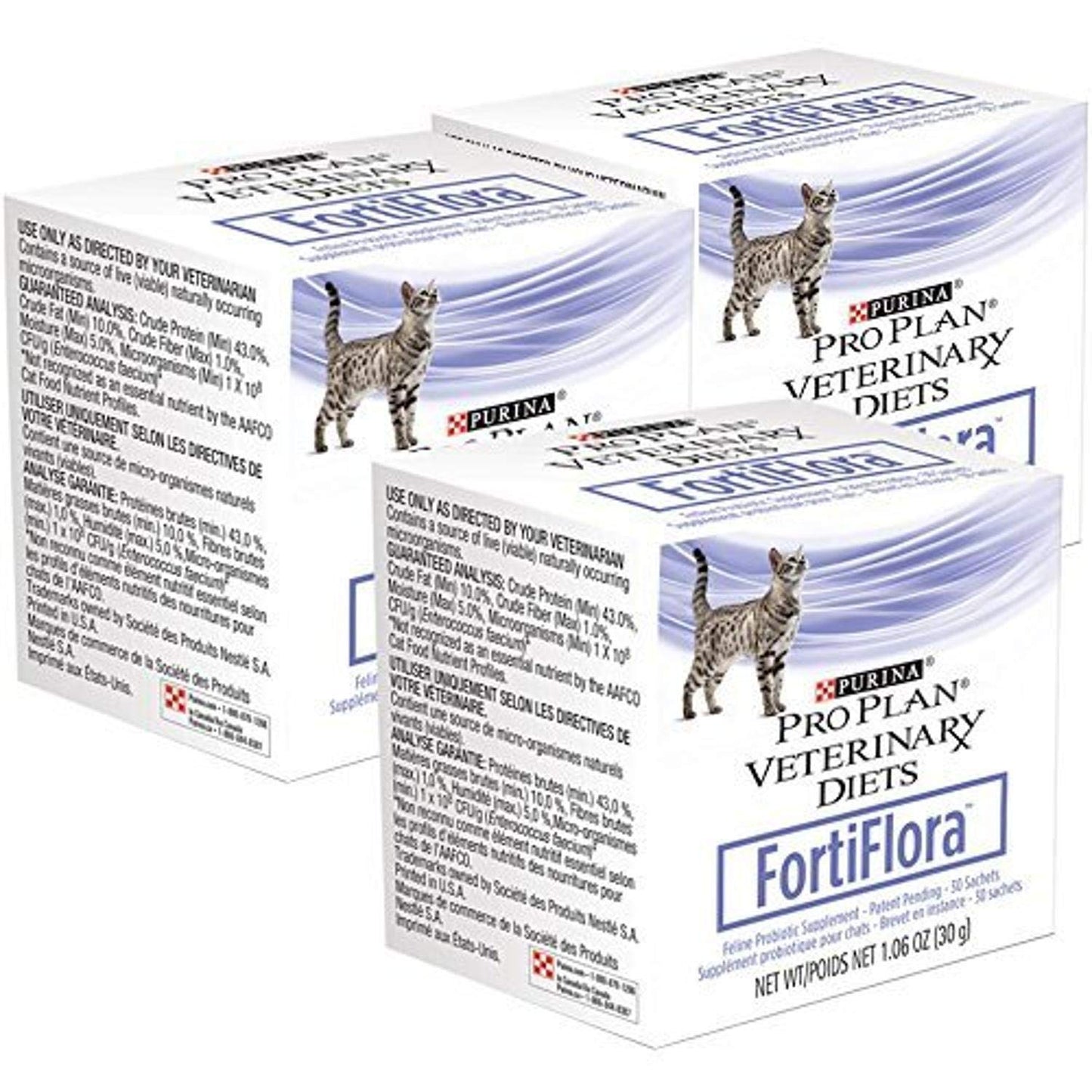 Purina Pro Plan Veterinary Supplements FortiFlora Cat Probiotic Supplement for Cats with Diarrhea - 30 ct. Box