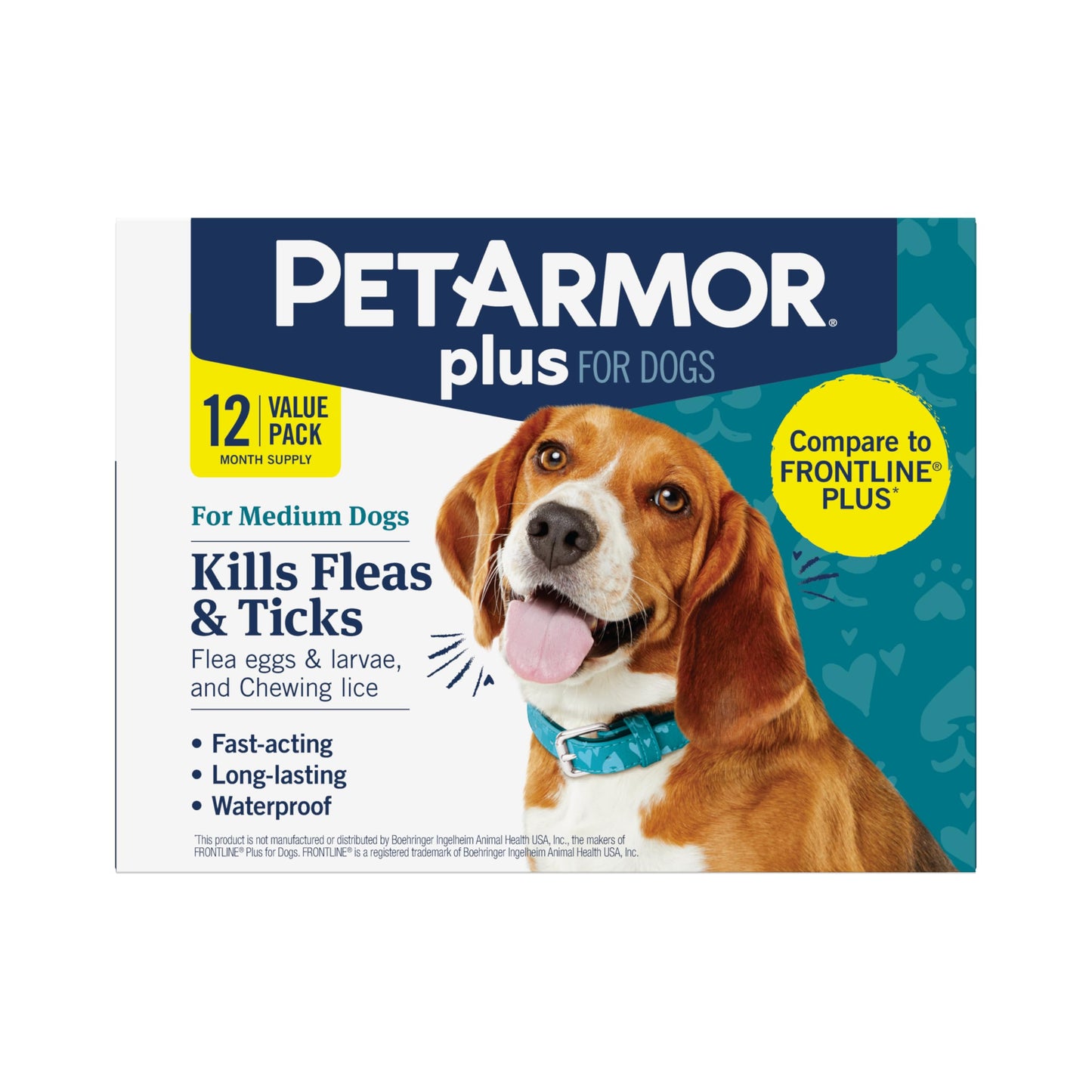 PetArmor Plus Flea and Tick Prevention for Cats, Cat Flea and Tick Treatment, 6 Dose, Waterproof Topical, Fast Acting, Cats Over 1.5 lbs