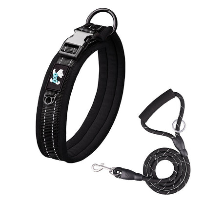 Pet Nylon Reflective Collar Leash Set