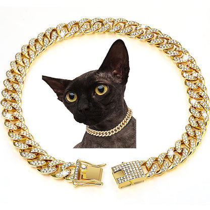 Diamond Hip Hop Dog Collar Necklace