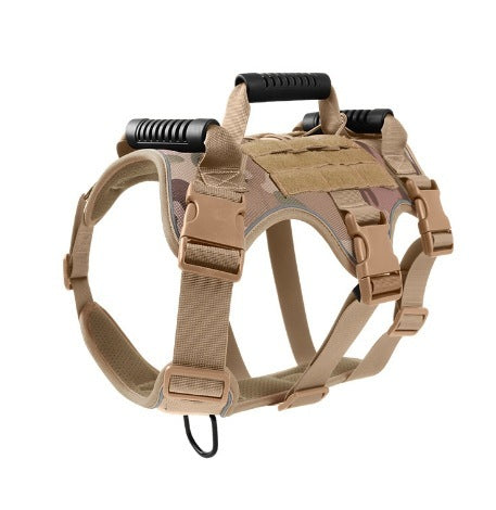 Ultimate Pet Dog Anti-Breakaway &amp; Anti-Rush Reflective Breathable Tactical Chest Harness—Perfect for Medium &amp; Large Dogs - LukkyDeals