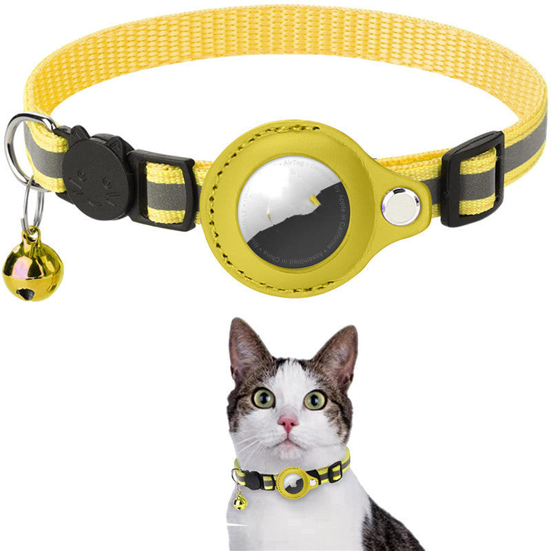 Air tag Cat Collar with Bell and Safety Buckle