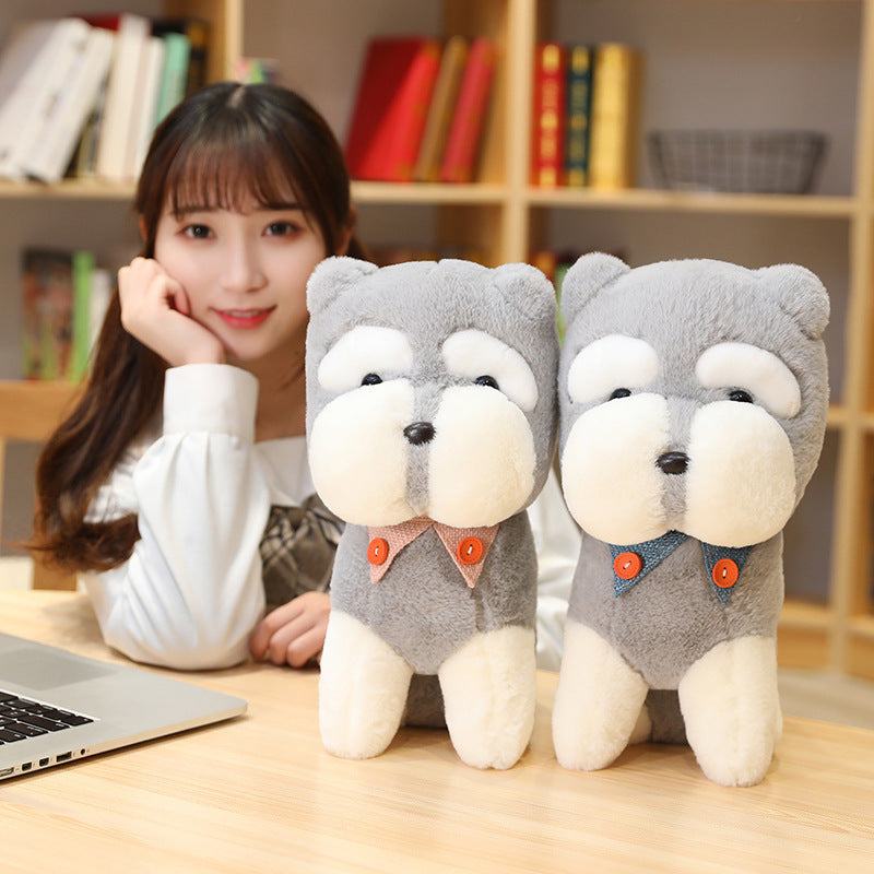 Schnauzer dog plush toy