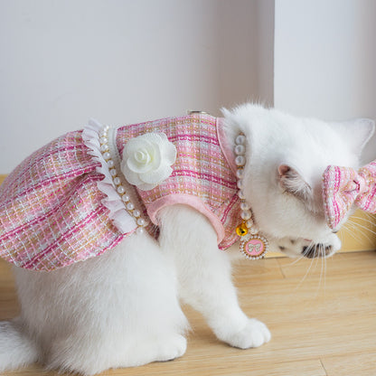 Pet Skirt Cat Fashion Cute Dress