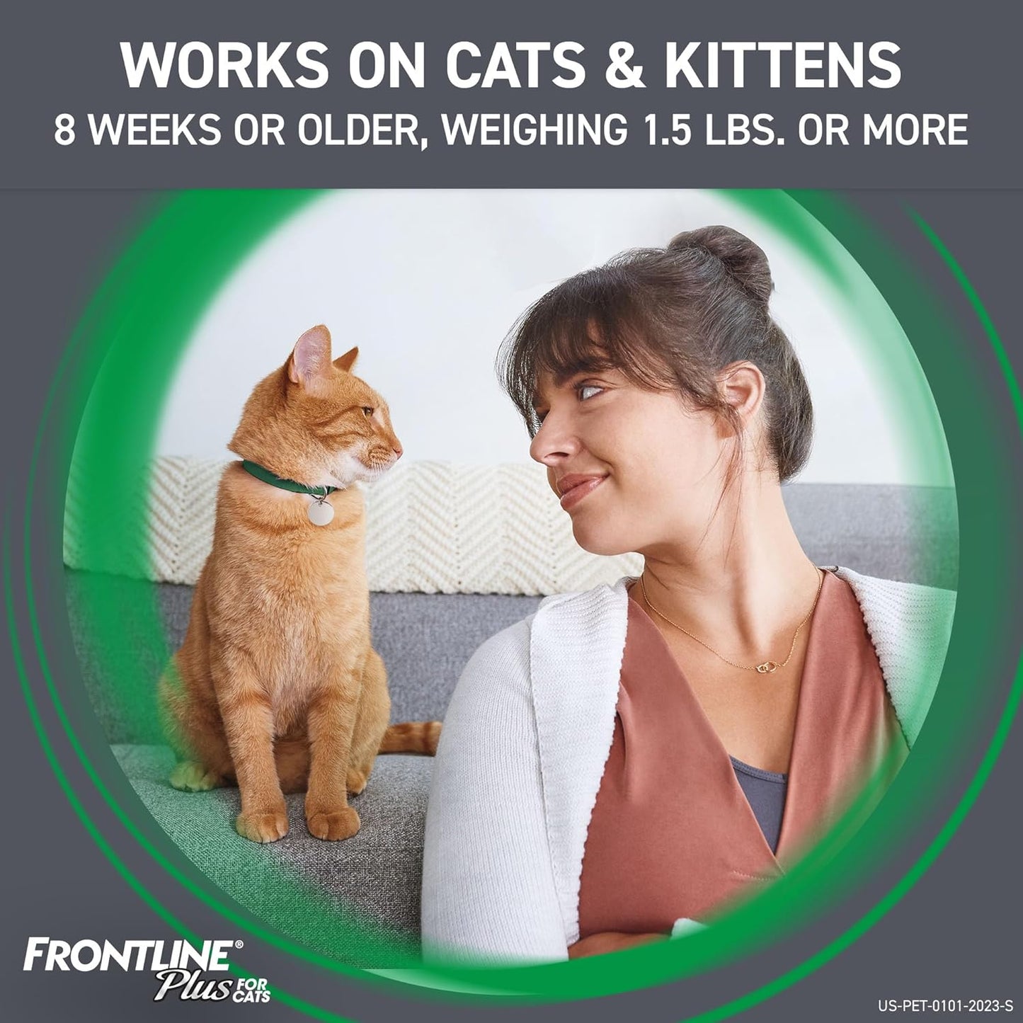 Frontline Plus Flea and Tick Treatment for Cats Over 1.5 lbs. 6 Treatments