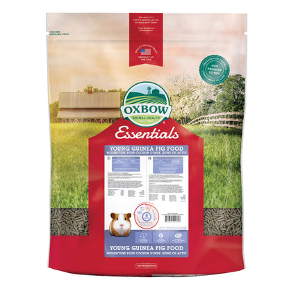 Oxbow Essentials Adult Guinea Pig Food - All Natural Adult Guinea Pig Pellets- Veterinarian Recommended- No Artificial Ingredients- All Natural Vitamins & Minerals- Made in the USA - 5 lb.