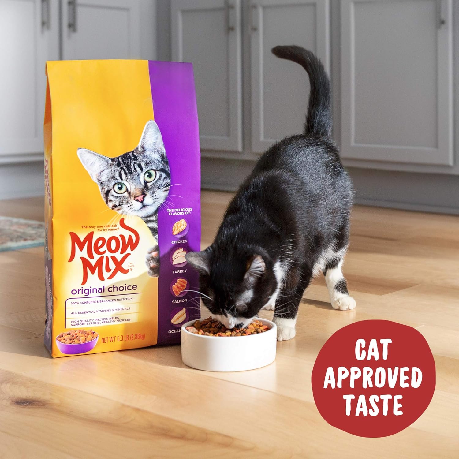 Meow Mix Original Choice Dry Cat Food, 6.3 Pound Bag