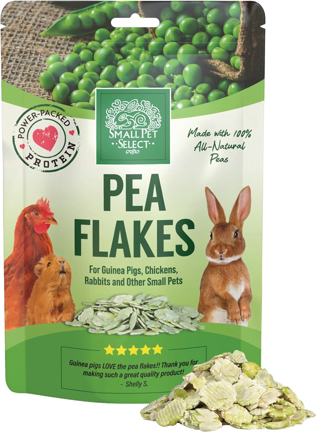 Small Pet Select- Pea Flakes, 1lb