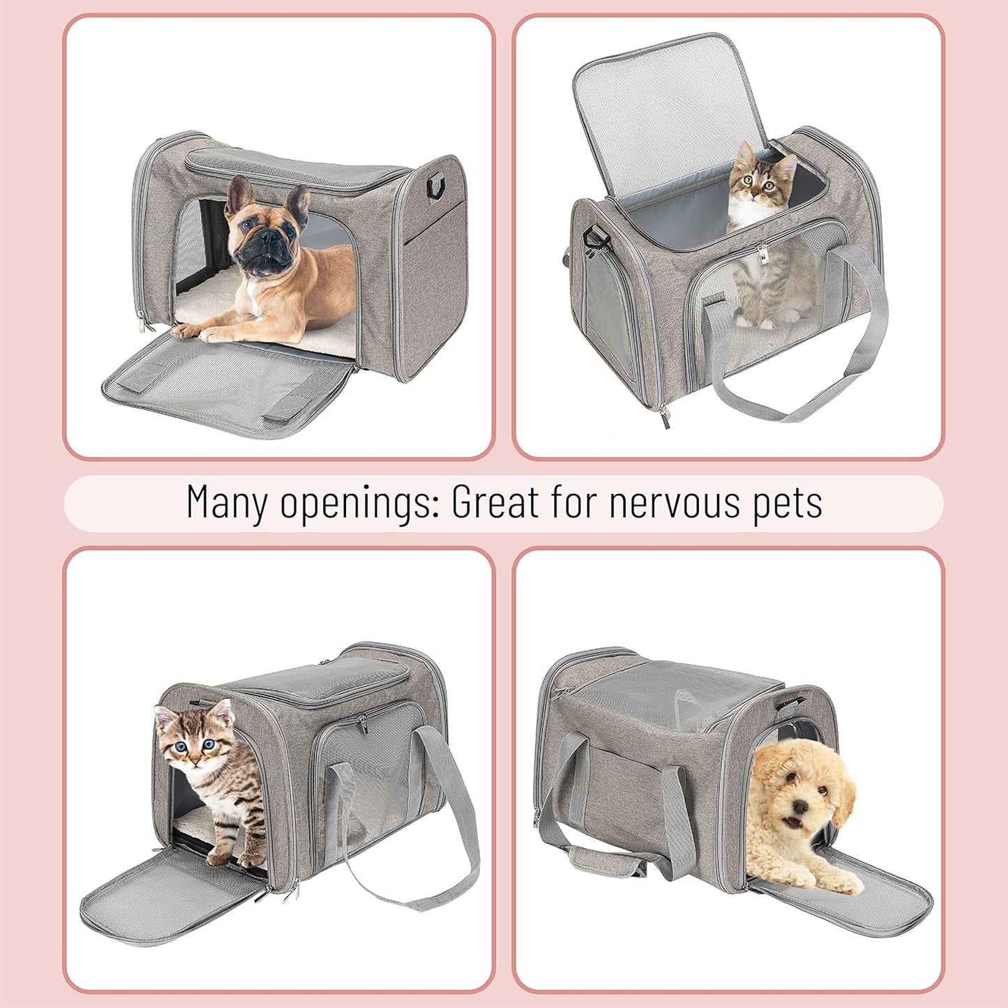 Mr. Pen- Pet Carrier, Cat Carrier, Dog Carrier, Cat Bag Carrier, Cat Travel Carrier, Soft Cat Carrier, Dog Travel Carrier, Pet Travel Carrier, Dog Soft-Sided Carriers