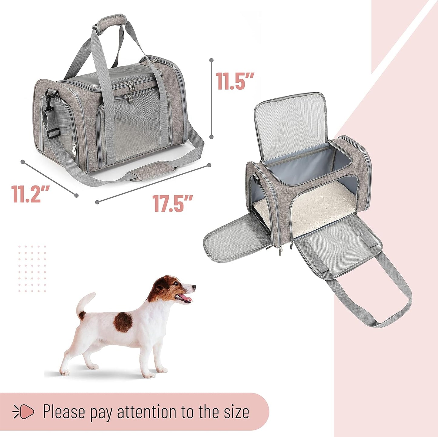 Mr. Pen- Pet Carrier, Cat Carrier, Dog Carrier, Cat Bag Carrier, Cat Travel Carrier, Soft Cat Carrier, Dog Travel Carrier, Pet Travel Carrier, Dog Soft-Sided Carriers