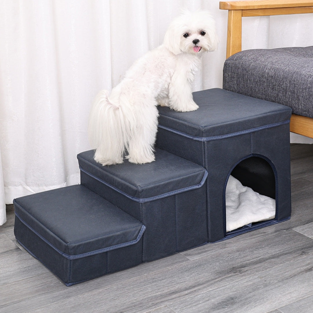 Cat Kennel Cage Multifunctional Dog Stairs 