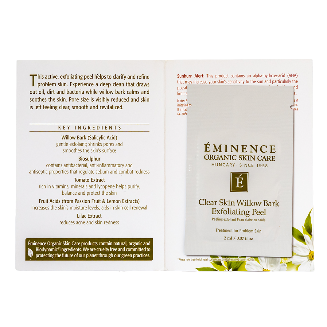 Eminence Organics Clear Skin Willow Bark Exfoliating Peel