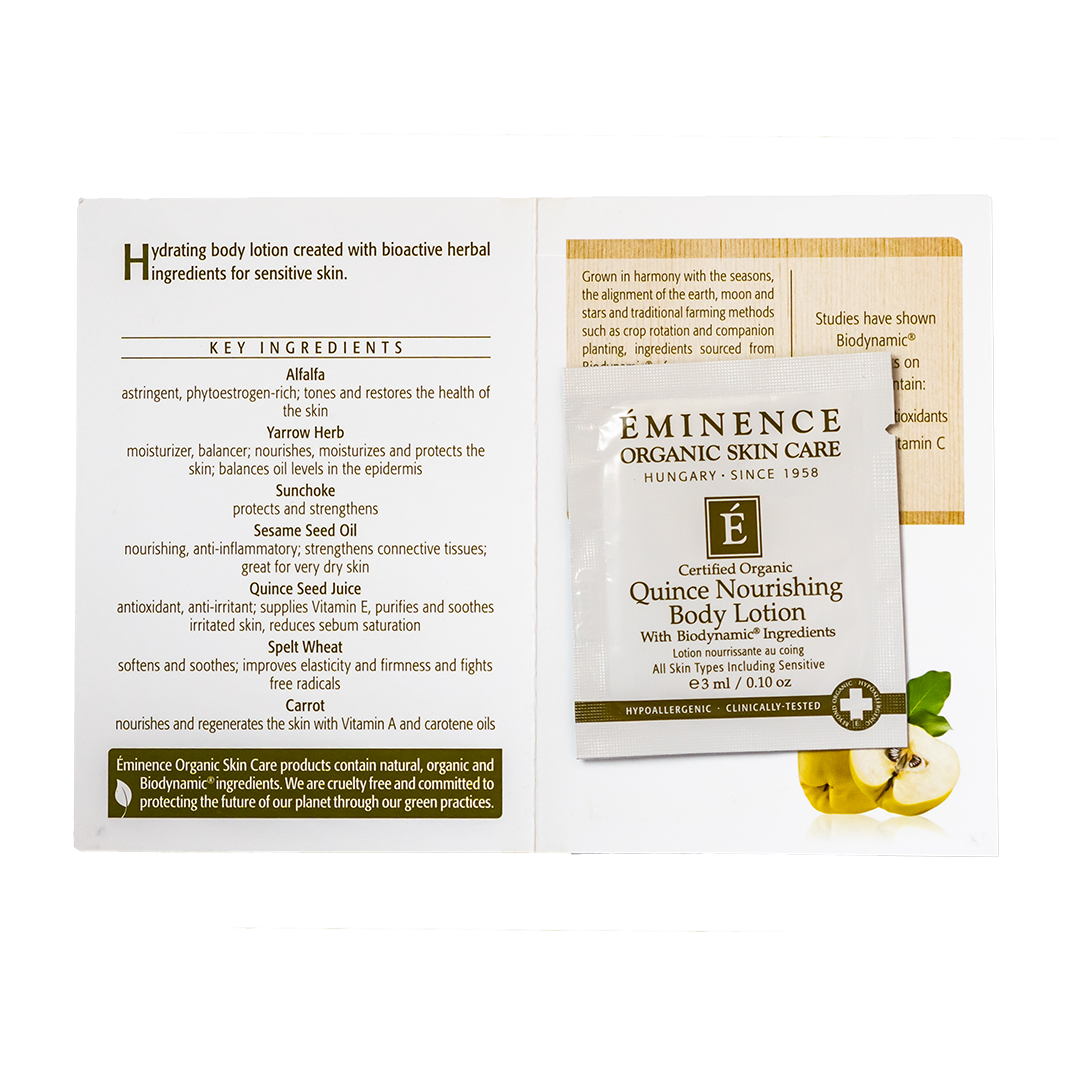 Eminence Organics Quince Nourishing Body Lotion