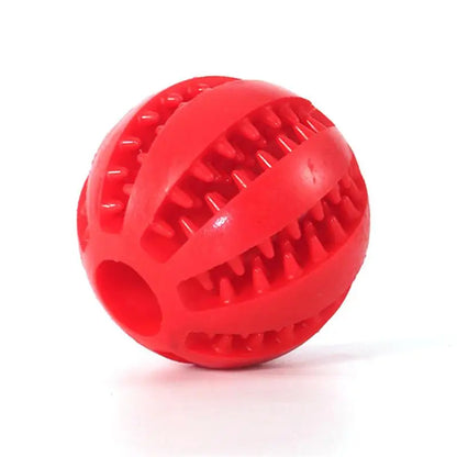 Dog Food Ball Pet Dog Toy Interactive Rubber Balls for Small Large Dogs Puppy Cat Chewing Toys Pet Tooth Cleaning - LukkyDeals