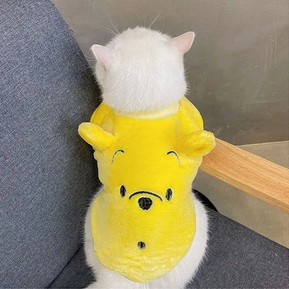 NEW Kawaii Pooh Bear Cat Sweater Costume