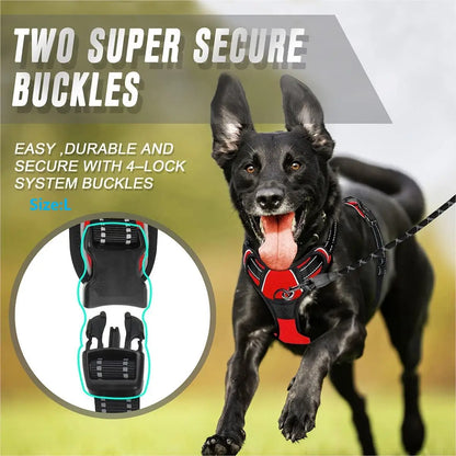 No-Pull Pet Harness with 2 Leash Clips