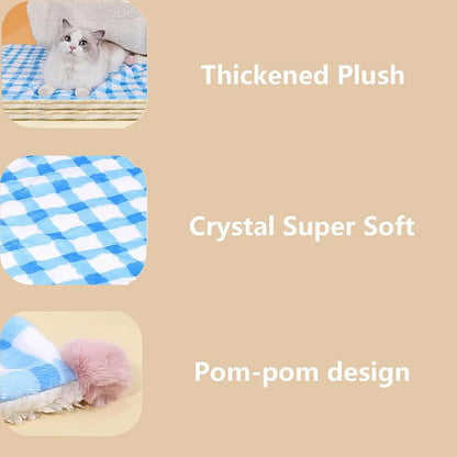 Cozy Checkered Pet Blanket