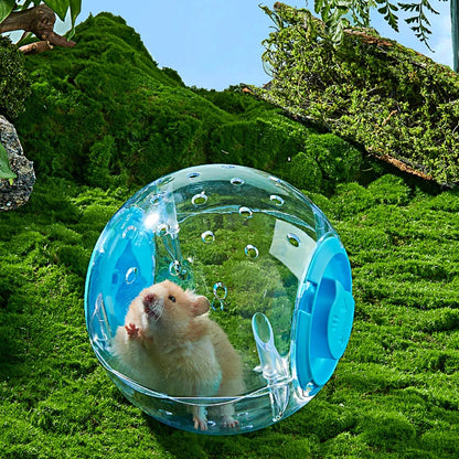 Transparent Hamster Running Ball Wheel With Traction Rope