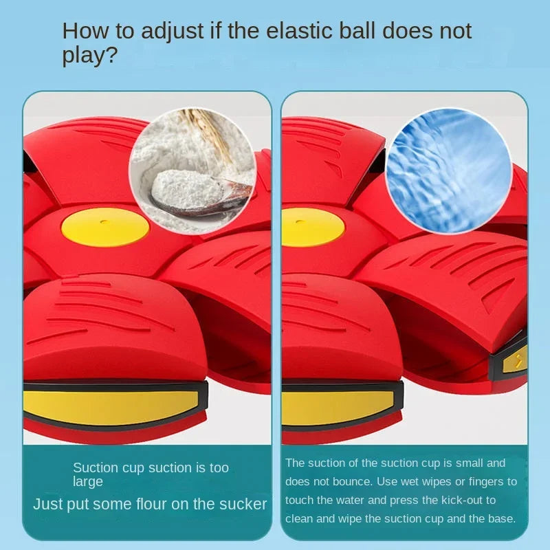 Flying saucer ball dog toy elastic ball
