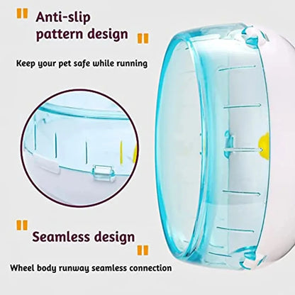 Silent Hamster Wheel - Exercise Wheel for Syrian Hamsters - Quiet Spinner Running Wheel for Small Animals - Pet Hamsters Exercise Wheel Toy