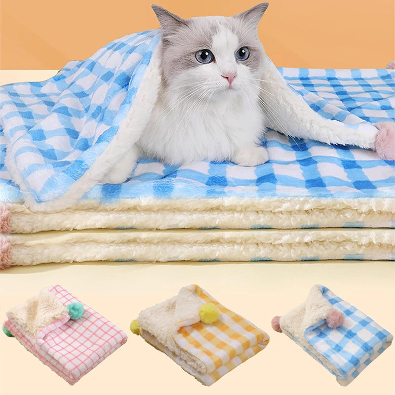 Cozy Checkered Pet Blanket