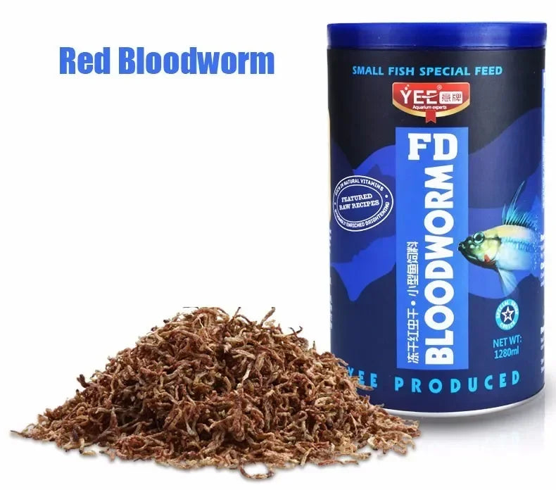 YEE Red Blood Worm Freeze Dried Artemia Salina Fish Food