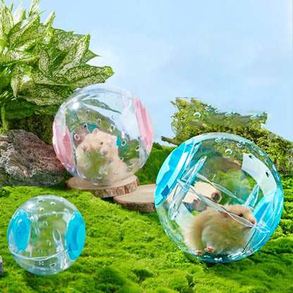 Transparent Hamster Running Ball Wheel With Traction Rope