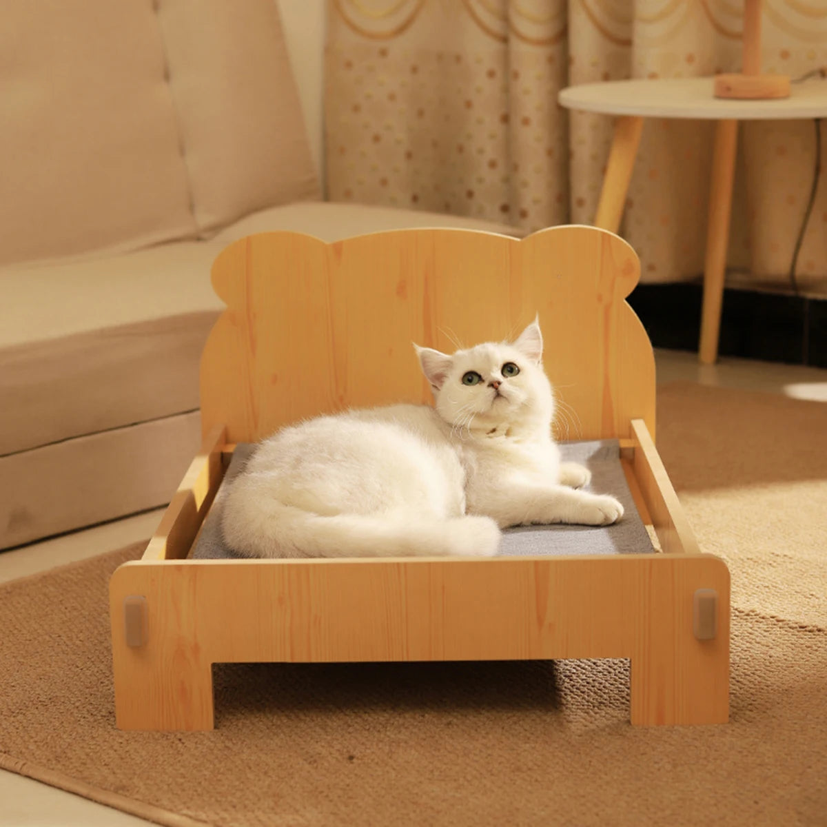 Wooden Cat And Dog Bed