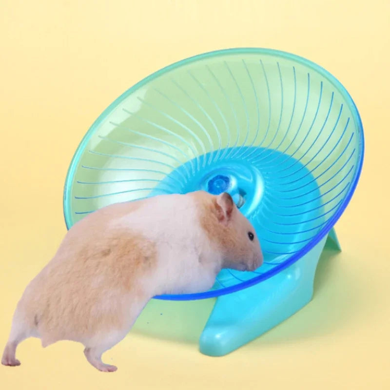 Hamster Flying Saucer Silent Running Exercise Wheel for Hamsters, Gerbils, Mice, Hedgehog and Other Small Pets Silent Running Wheel Hamster Wheel