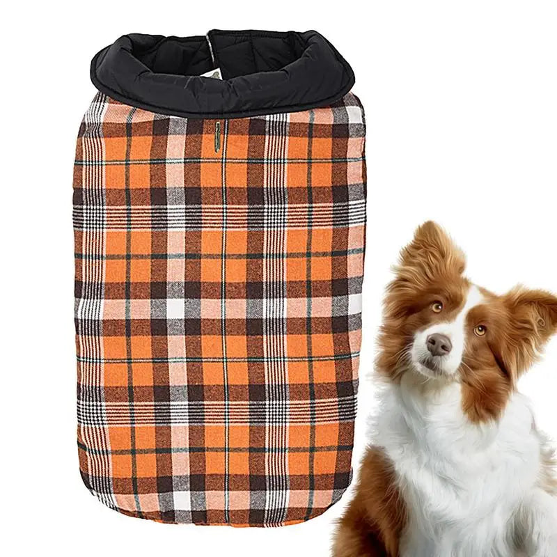 Warm Dog Coat Reversible Windproof Waterproof British Style