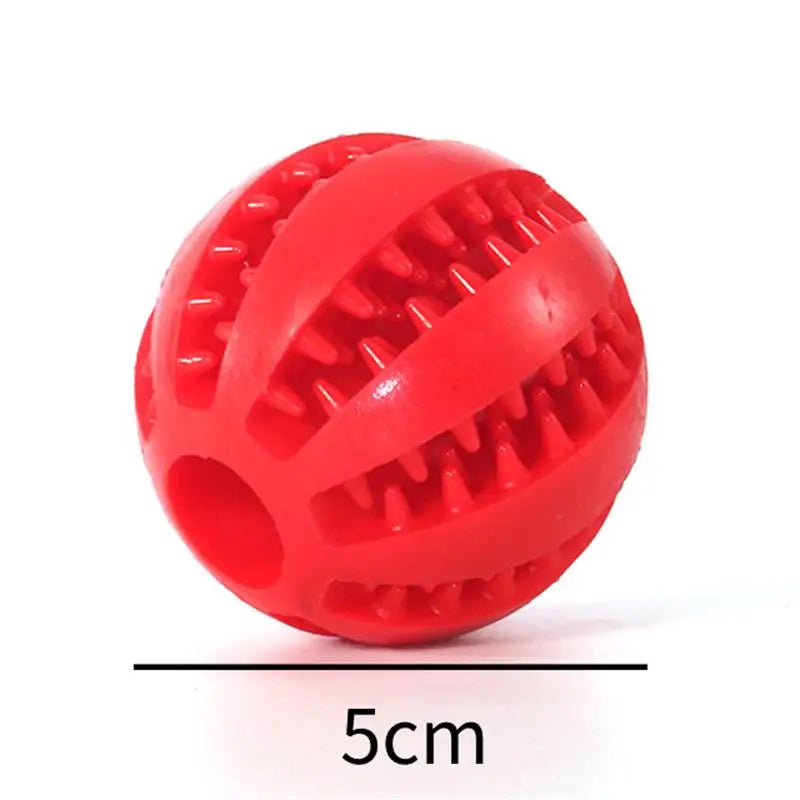 Dog Food Ball Pet Dog Toy Interactive Rubber Balls for Small Large Dogs Puppy Cat Chewing Toys Pet Tooth Cleaning - LukkyDeals